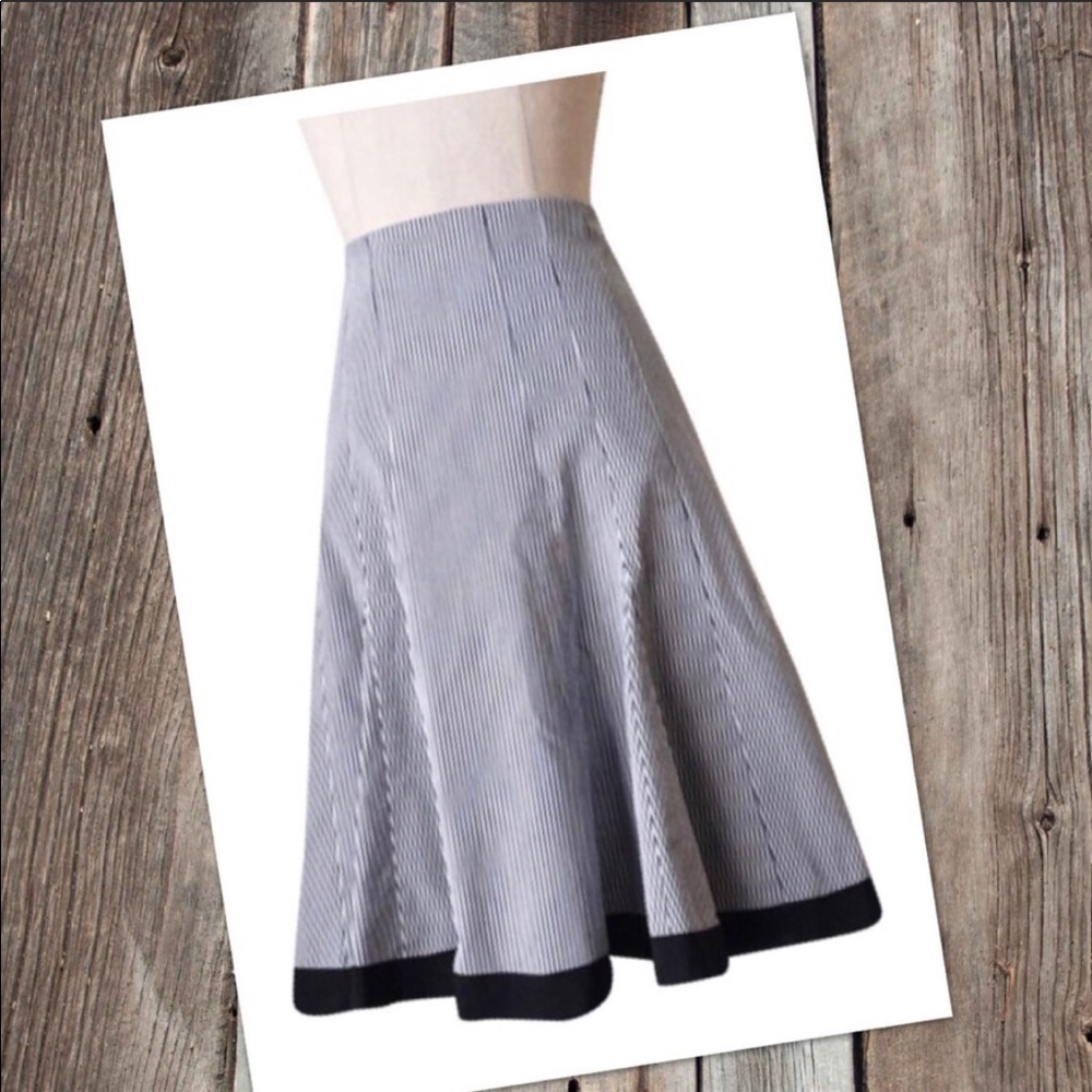 Nanette Lepore Striped Trumpet Skirt sz 4